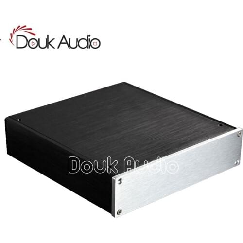Douk Audio Small Aluminum Chassis Universal Amplifier Enclosure DIY Case DAC Box