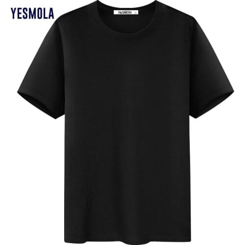 YESMOLA Mens Summer T-shirts Men Casual Short Sleeve O-Neck T Shirt Comfortable Solid Color Tops Tees Oversized t-shirt
