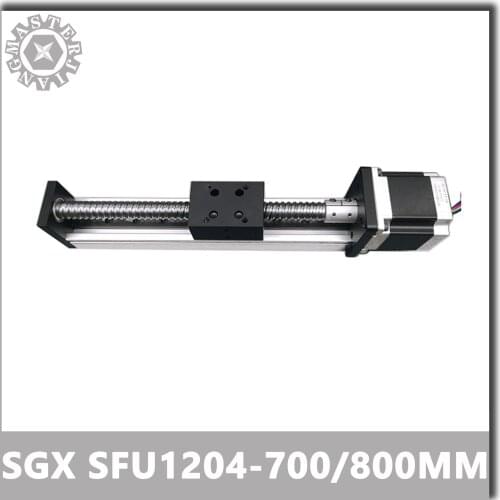 700/800mm Linear Guide Rail Linear Actuator System Module SGX sfu1204 Stage D Ball Screw SFU1204 High Precision effective stroke