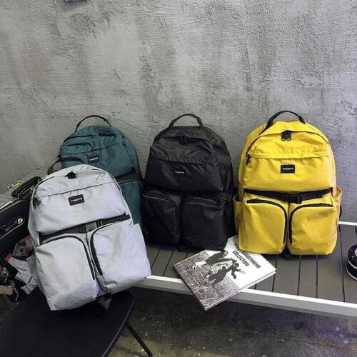 Korean Style Fashion Womens Backpack Multi-pocket Large Capacity Schoolbag For Girls Nylon Waterproof Travel Bags