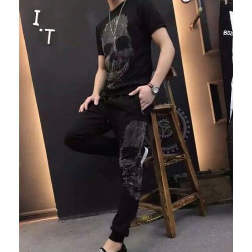 Summer 2020 Tracksuit Solid Sweat Suit Men Track Suits top quality 100% cotton men sets