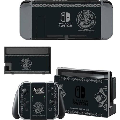 Nintendoswitch Skin Monster Hunter Nintend Switch Stickers for Nintendo Switch Console Joy-con Controller Dock Skins Stickers