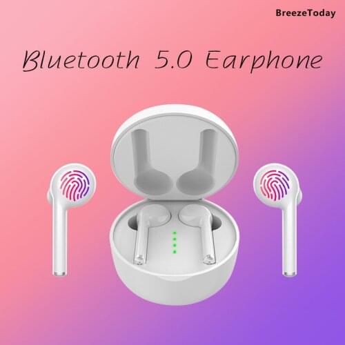 TWS Bluetooth 5.0 Earphone For Mobile Phone iPhone Huawei Samsung Redmi Earbuds Mic Handsfree Headset Headphones Charging Case