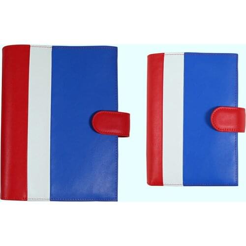 2019 Yiwi Blue Original PU Handmade 6 Holes Binder Planner Spiral Notebook Inside Organizer Pouch Accessories Stationery
