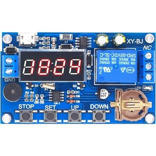 Hot TTKK Real Time Timer Relay Module Timing Delay Switch DC 5V Control Clock Synchronization Multiple Mode Control