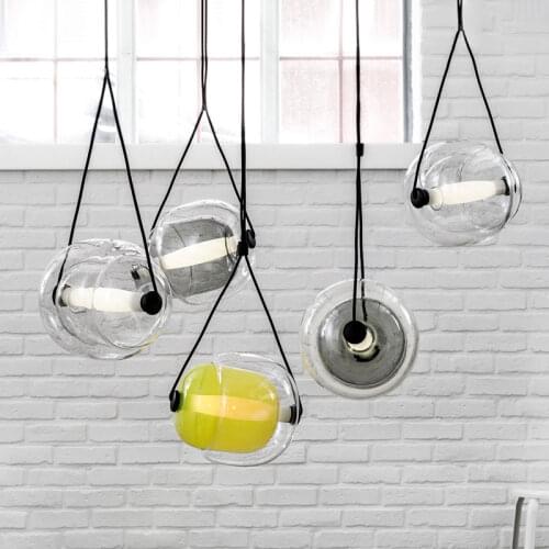 Restaurant light chandelier tea shop art lighting balcony lamp beauty salon lighting creative personality glass chandelier