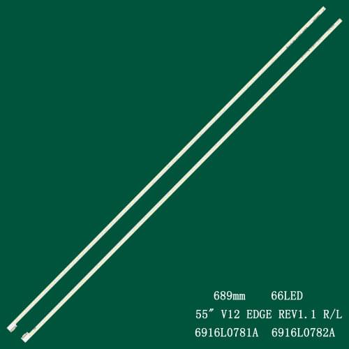 New 2pcs/set LED strip for LG TV 55LS4600-UA 55LM5800-UC 55LM4600-UC LC550EUA AE F1 55 V12 Edge REV1.1 1 L Type 6920L-0001C