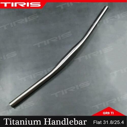 Tiorays Titanium Flat Handlebar Bike Bicycle 400-800mm 25.4/31.8mm Raw/Rainbow