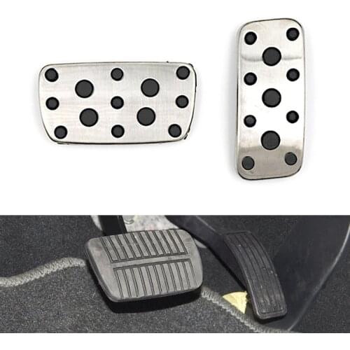 NULLA Accelerator Brake Gas Footrest Pedals Stainless Steel For Subaru XV 2012 2017 Impreza Legacy Outback Forester 2007 2014