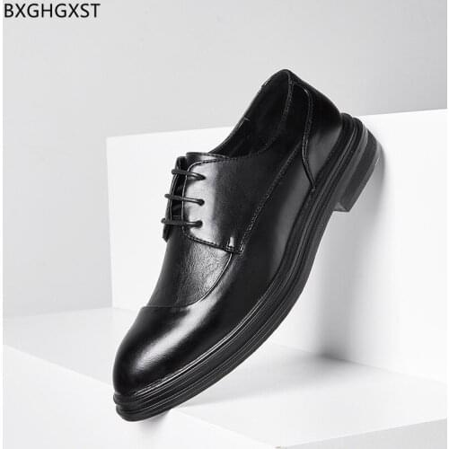 Black Dress Shoes Mens Fashion Elegant Luxury Designer Shoes Men High Quality Oxford Brown Formal Shoes for Men 2021 Chaussure