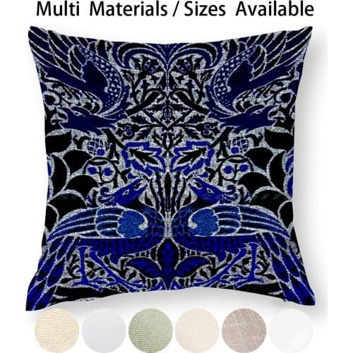 William Morris Peacock And Dragon Pillow Case Throw Pillow Cover Cotton Linen Flax William Morris Morris Vintage Vintage Floral