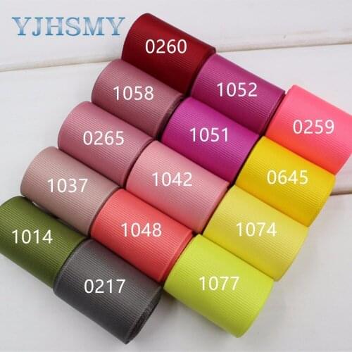 YJHSMY J-17321-L38MM-1014,38mm 10 yards Solid Color Ribbons Thermal transfer Printed grosgrain Wedding Accessories DIY material