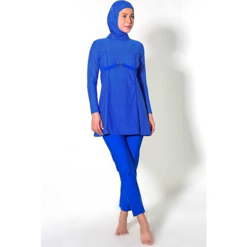 C & City 7228-2 Hijab Swimwear Sax Blue