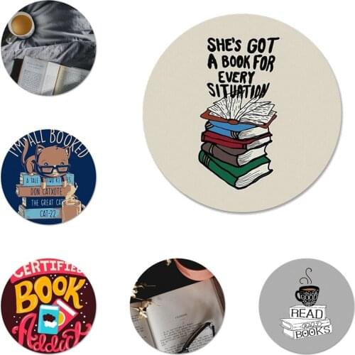 58mm Reading books Icons Pins Badge Decoration Brooches Metal Badges For Clothes Backpack Decoration