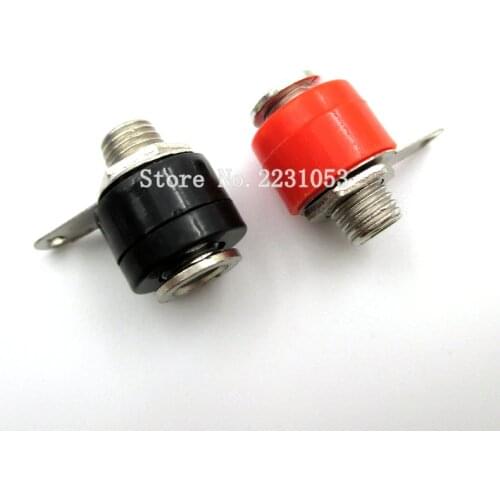 10PCS/LOT 4mm Banana Socket Jack For Banana Plug Terminal Connector Black 5 Red 5