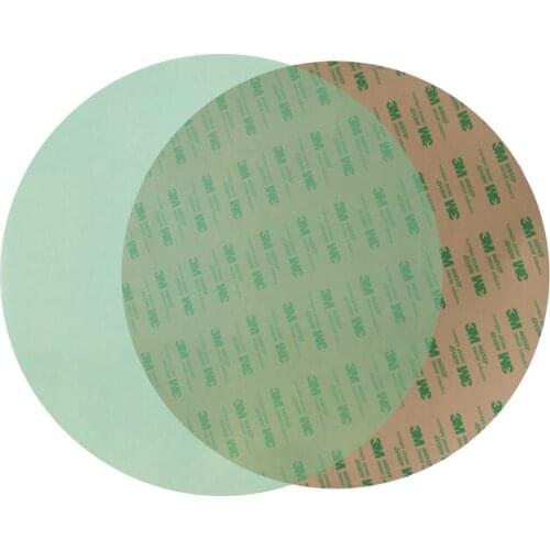2pack 6.5''/8''/10''/12'' 200mm Round PEI Sheet with 468MP Adhesive Tape for Delta Kossel Rostock 3D Printer Build Plate Surface
