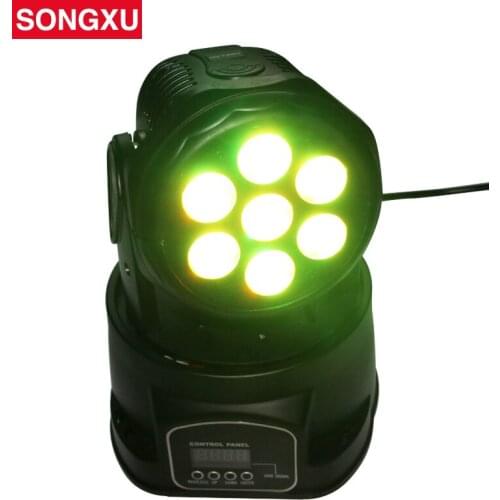 SONGXU 7x10w RGBW 4in1 Wash Moving Head Light/Competitive Price Perfect DJ equipment for Disco Bar with free shipping/SX-MH0710