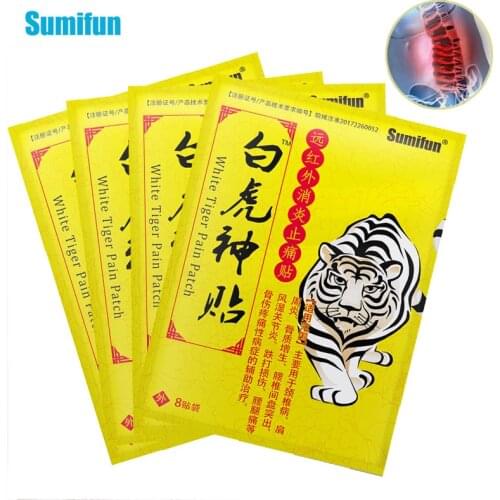 8/16/24/32pcs Tiger Balm Analgesic Patch Arthritis Pain Relief Patch Joint Lumbar Cervical Shoulder Chinese Medicine Plaster