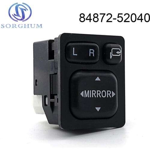 84872-52040 For T oyota For L exus For Sequoia Rear View Folding Mirror Control Switch New Black Color Convenient