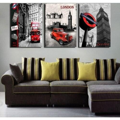 Full square/round Embroidery 5D DIY diamond painting London Tram 3D Cross stitch kits mosaic wall stickers