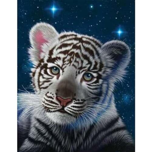 Diy Diamond Painting Tiger Cross Stitch Kits 5D Diamond Embroidery Animal tiger photo custom Full Square Round RhinestoneZP-2095