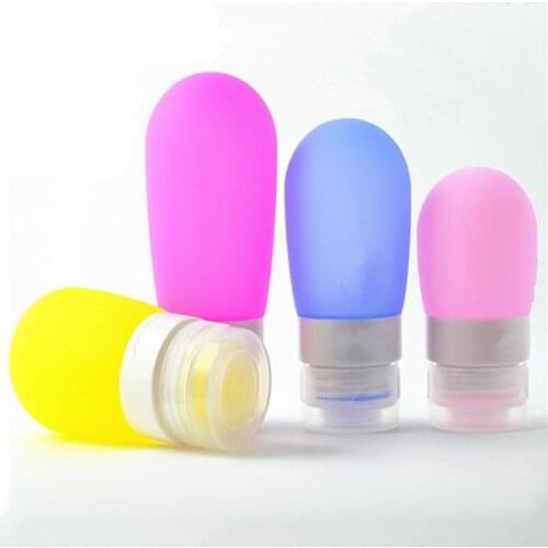 Free Shipping 3pcs/set Silicone Travel Bottles Squeezable Refillable Containers For Shampoo, Conditioner, Lotion, Toiletries