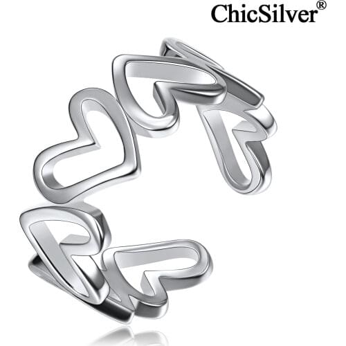 ChicSilver Women's Silver Rings