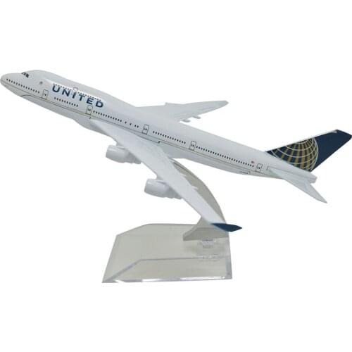 TANG DYNASTY(TM) 1:400 16cm Boeing B747-400 United Airline Metal Airplane Model Plane Toy Plane Model