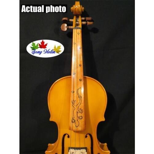 Yellow colors best craft 4/4 electric violin +Acoustic violin