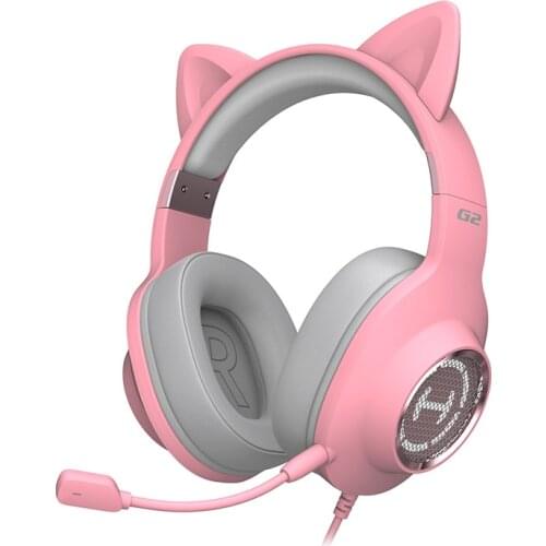 Edifier G2 II RGB Dynamic Backlighting Effect 7.1 Surround Stereo USB Gaming Headset With A Wired Microphone To Reduce Noise