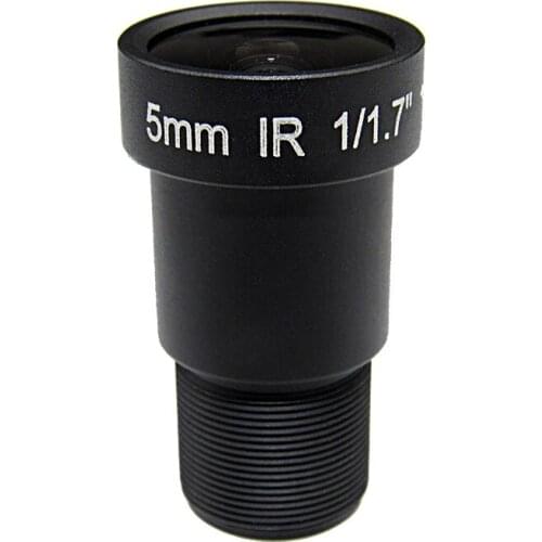 4K 5mm 87 Degree 1/1.7" F2.0 12MP M12 Mount IR Lens CCTV MTV Board Lens for HD Security Video Camera CCTV IP Cameras