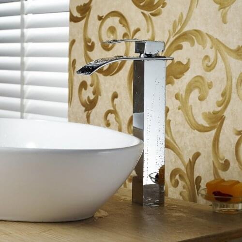 Torneira Banheiro Torneira Hot And Cold Water Hole Plating Heightening Platform Basin Waterfall Faucet Factory Direct Wholesale