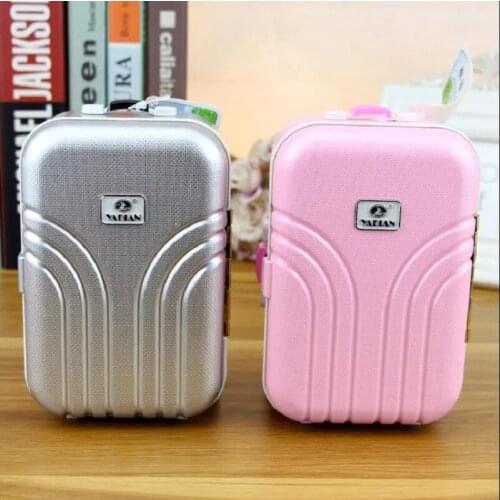 Creative Suitcase Children Cartoon Piggy Bank Adult Piggy Bank Imitation Password Box Luggage Piggy Bank Can Be Taken Out