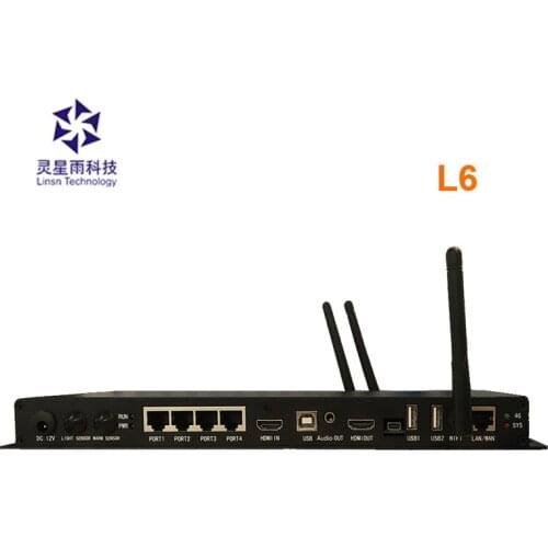 LINSN L6 asynchronous player led video control system box Supports HDMI input and output 2.6 million pixels for led screen