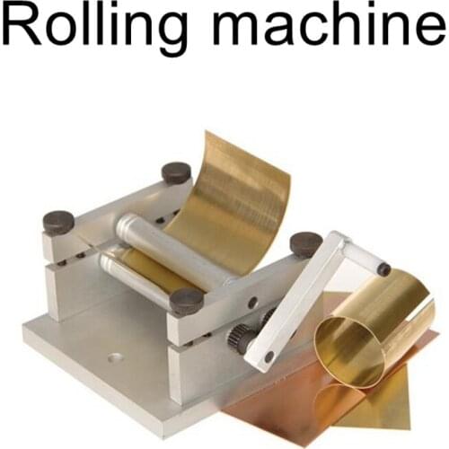 Small plate rolling machine Copper sheet Zhuo stereotype Cimat DIY manual tool model making round rolling machine