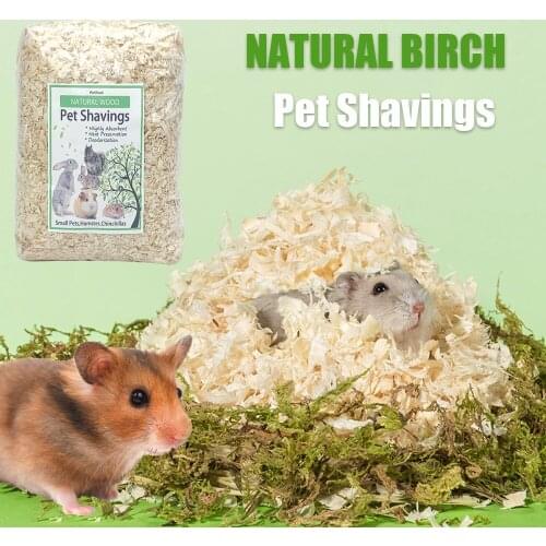 Natural Birch Hamster Cage Mattress Material Guinea Pigs Cage House Bed Cushion Material Rabbit Lizard Reptile Carpet Mattress