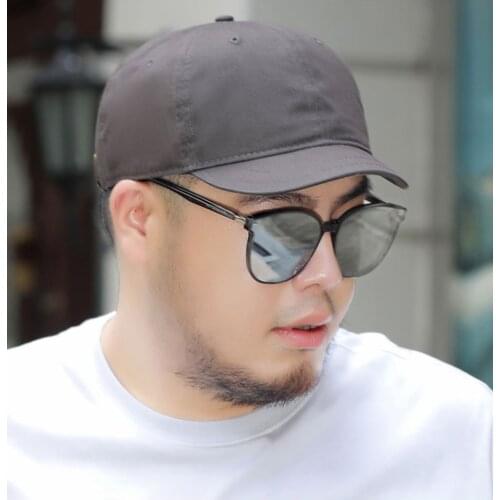 Short Brim Deep Top Large Cap Big Face Man Plus Size Sun Hat Male Summer Outdoors Cycling Cotton Sport Cap 54-60cm 59-65cm