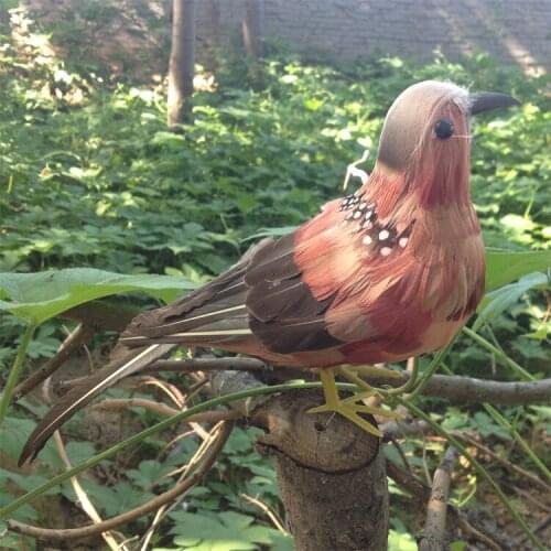 New simulation turtledove model foam & furs brown turtledove gift about 30cm 1614