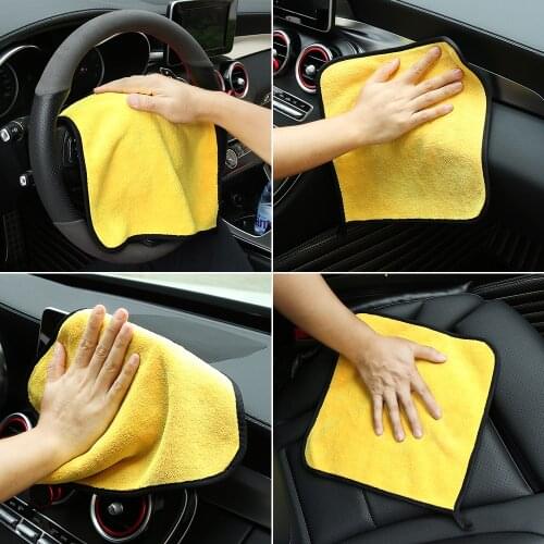 2018 new 30 * 30 cm car wash microfiber towel for Kia Rio K2 K3 K5 K4 Cerato,Soul,Forte,Sportage R,SORENTO,Mohave,OPTIMA