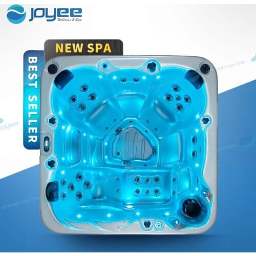 JOYEE 2021 New Arrival Home Garden Family Hydro Spa with Step In Balboa Control Whirlpool Jets Waterfall Massage Outdoor Hot Tub