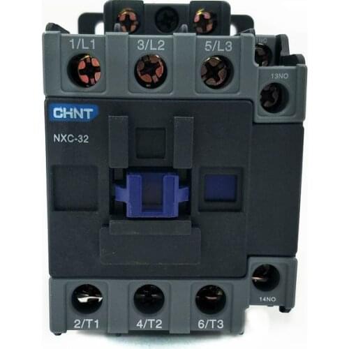 New AC Contactor NXC-32 1NC+1NO 32A Contactor Coil Voltage AC220V AC380V AC110V AC36V AC24V Replace CJX2-3210 CJX-3201
