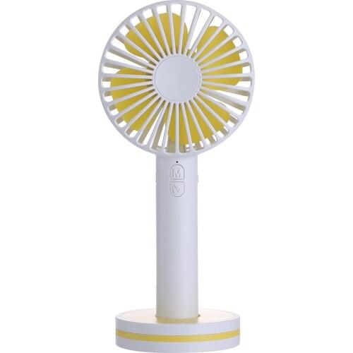 Portable Handheld Fan 2000mAh Rechargeable USB Mini Fan Portable Summer Cooling Fan 3 Colors