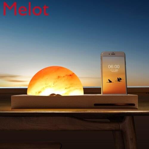 Crystal Ore Salt Light Bedroom Desktop Retro Affordable Luxury Natural Mineral Ambience Light Ornaments Decompression therapy