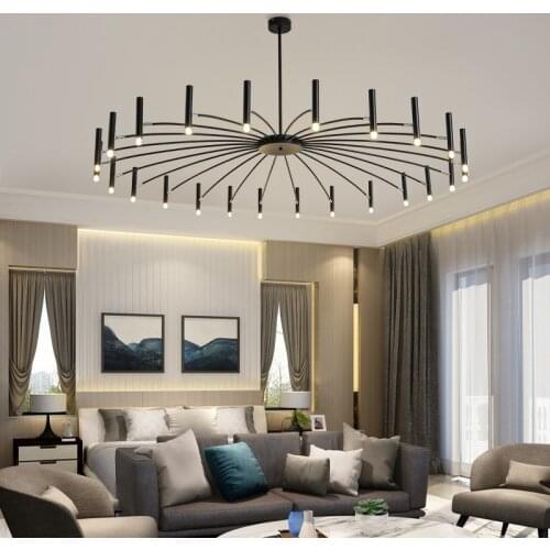 Nordic Led Ceiling Chandelier 24 Heads G9 Lights Source Chandeliers Indoor Lighting Pendant Chandeliers for Living Room Kitchen