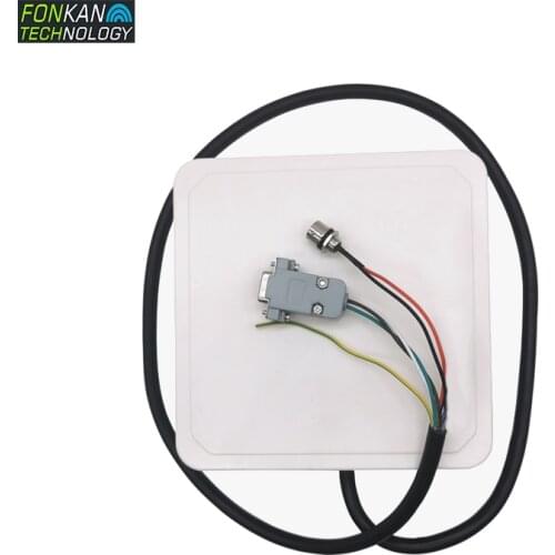 FONKAN UHF rfid integrated reader 5M range 4dbi built-in Circle polarization antenna read tags card RS232/UART interface