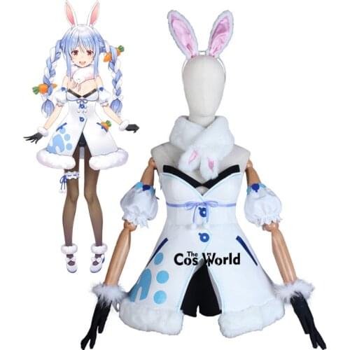 YouTuber Vtuber Hololive Usada Pekora Idol Dress Uniform Outfit Customize Cosplay Costumes