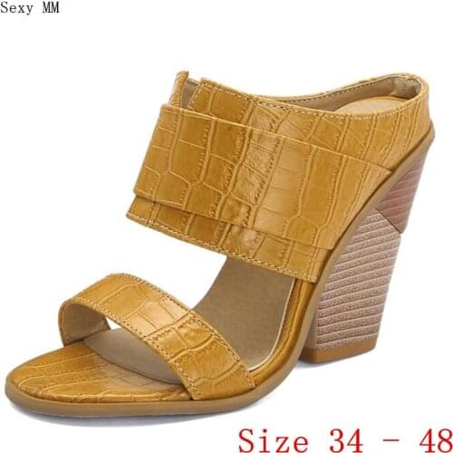 Women Gladiator Sandals High Heels Peep Toe Pumps Summer Shoes Woman High Heel Sandals Plus Size 34 - 48