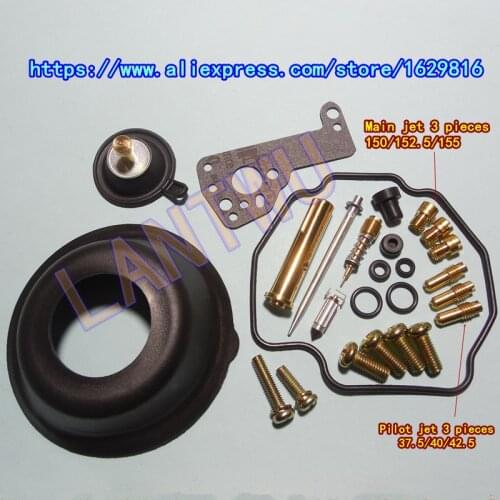 1 set of $ 26)YM Vmax1200/VMX12 3JP/3UF motorcycle Mikuni carburetor repair kit Kit With large and small diaphragm