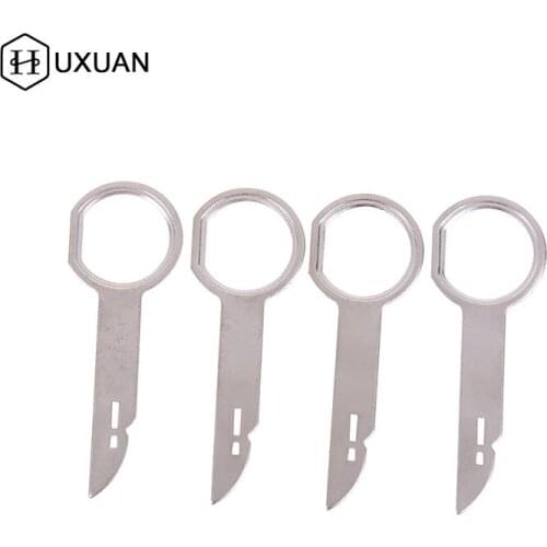 4Pcs Car Stereo Radio Removal Remove Tool For Audi Mercedes Benz Ford Volkswage Wholesale 4 Keys Car Accessories Hand Tool Set