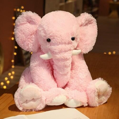45cm Simulation sitting posture elephant cute elephant Doll Plush Stuffed Toy home decoration childrens doll boy girls gift